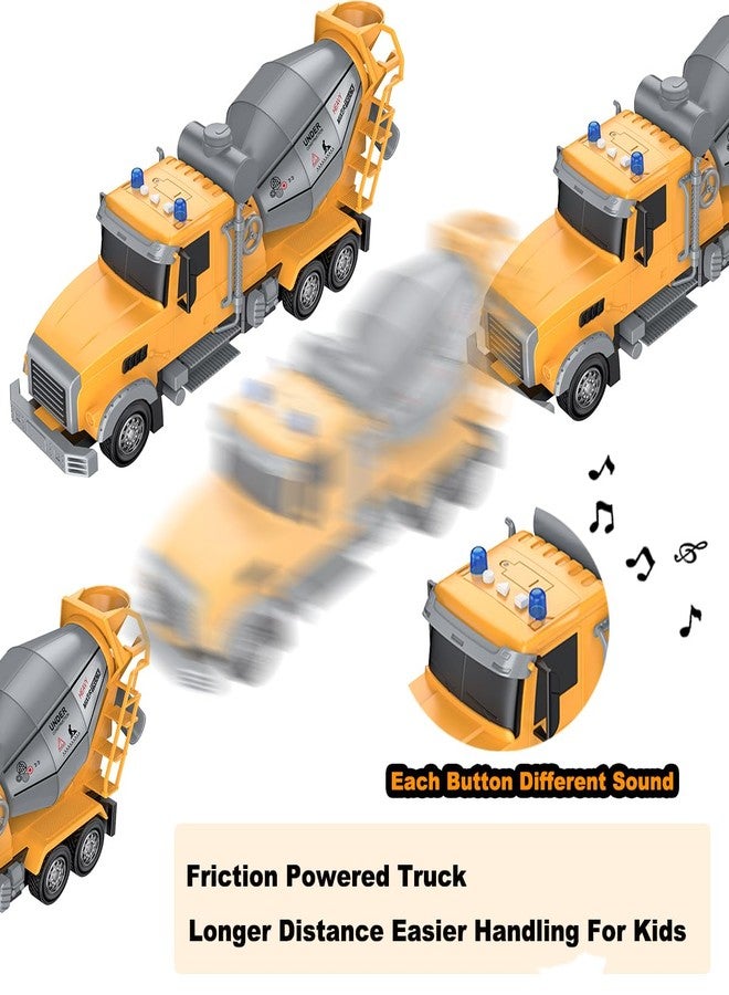 CALEST 14 Inch Large Cement Mixer Truck with Sounds,Kids Toys for 3 4 5 6 7 8 Years Old Boys,Kids Boy Toys Christmas Birthday Gift Car - Image 4